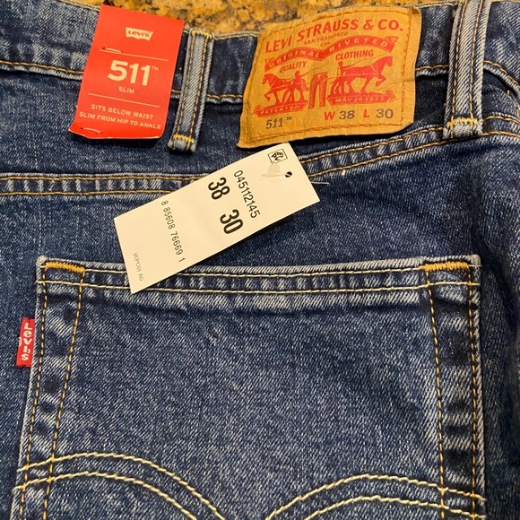 ❤️HP❤️ NWT Levi’s Men’s 2-Way Comfort Stretch Blue Jeans - Picture 12 of 12
